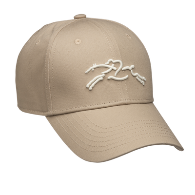 Solid cap , Beige - Organic cotton