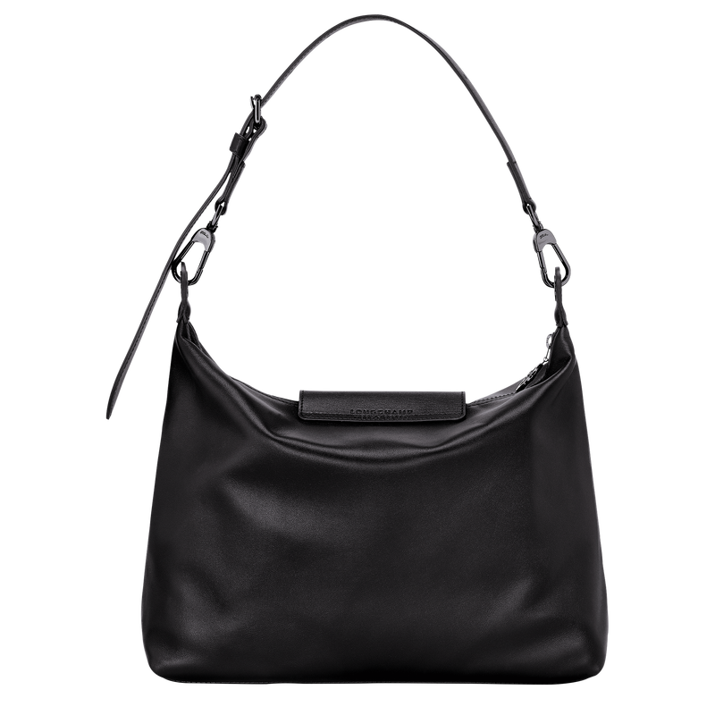 Le Pliage Xtra M Hobo 袋 , 黑色 - 皮革  - 查看 4 6