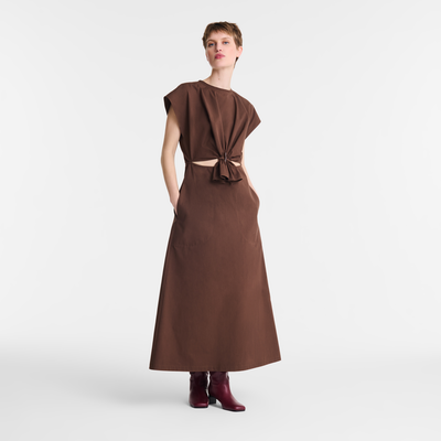 Dress , Chocolate - Popelin
