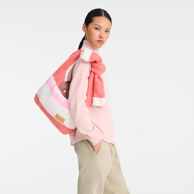 Le Pliage Collection M 单肩包 , 珊瑚色/粉红色 - 帆布