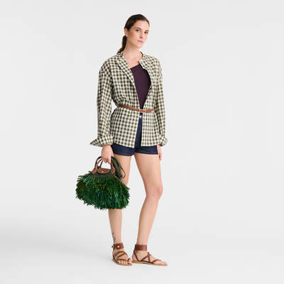 Le Pliage Filet L 网袋 , 卡其色 - 帆布