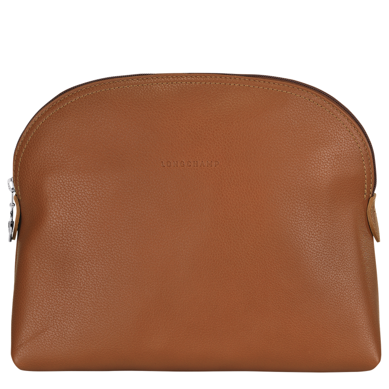 Le Foulonn&eacute; Toiletry case , Caramel - Leather  - View 1 of  3