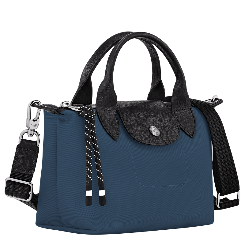 Le Pliage Energy XS Handbag , Dark Purple - Recycled canvas  - View 3 of  6