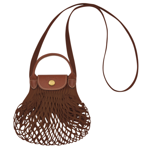 Le Pliage Filet XS 迷你斜挎包 , 烟草色 - 帆布 - 查看 1 4