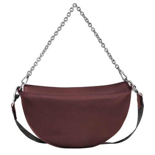 Smile S Crossbody bag , Plum - Leather - View 4 of  5