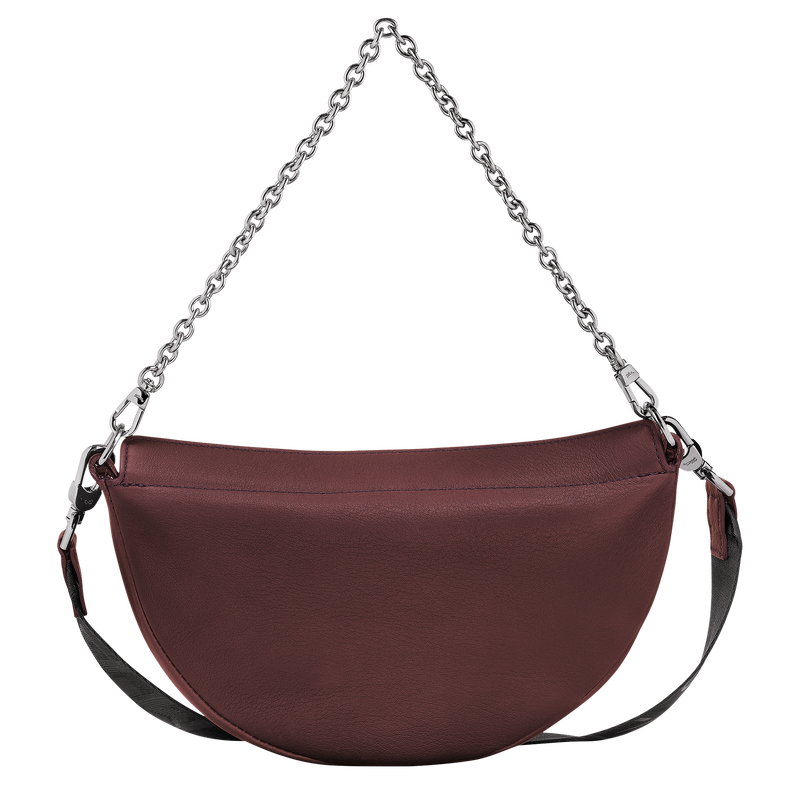 Smile S Crossbody bag , Plum - Leather  - View 4 of  5