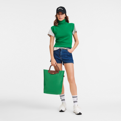 Le Pliage Original M 托特包 , 绿色 - 帆布