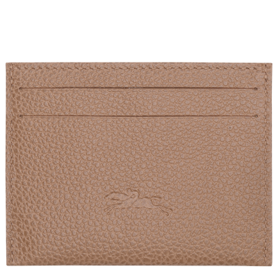 Le Foulonné Card holder , Biscuit - Leather