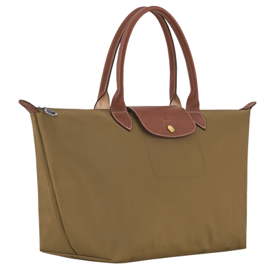 Le Pliage Original L Handbag , Olive - Canvas