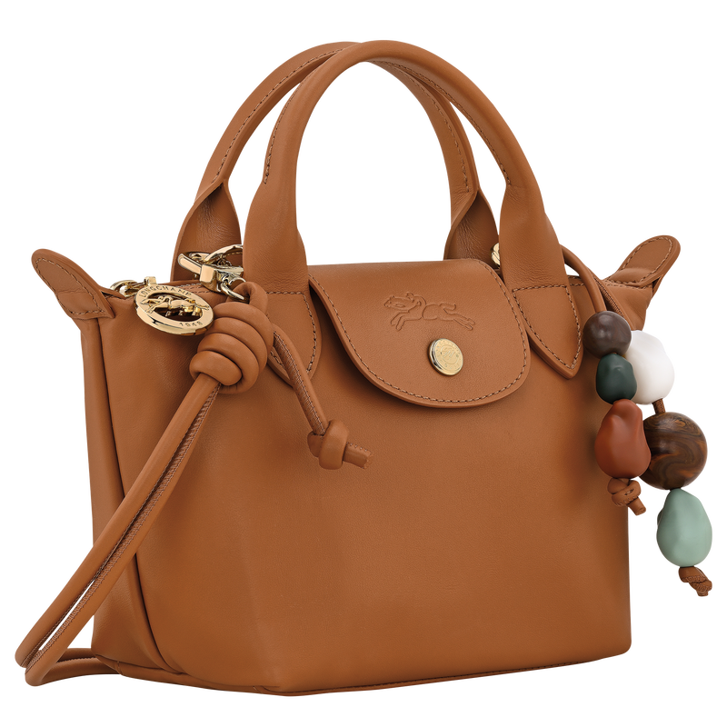 Le Pliage Xtra XS 手提包 , 腰果棕 - 皮革  - 查看 3 6