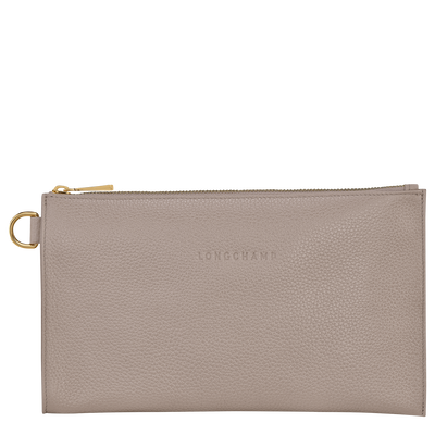 Le Foulonné Pouch , Turtledove - Leather