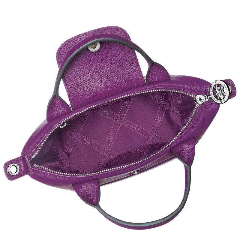 Le Pliage Xtra XS Handbag , Violet - Leather  - View 5 of  6