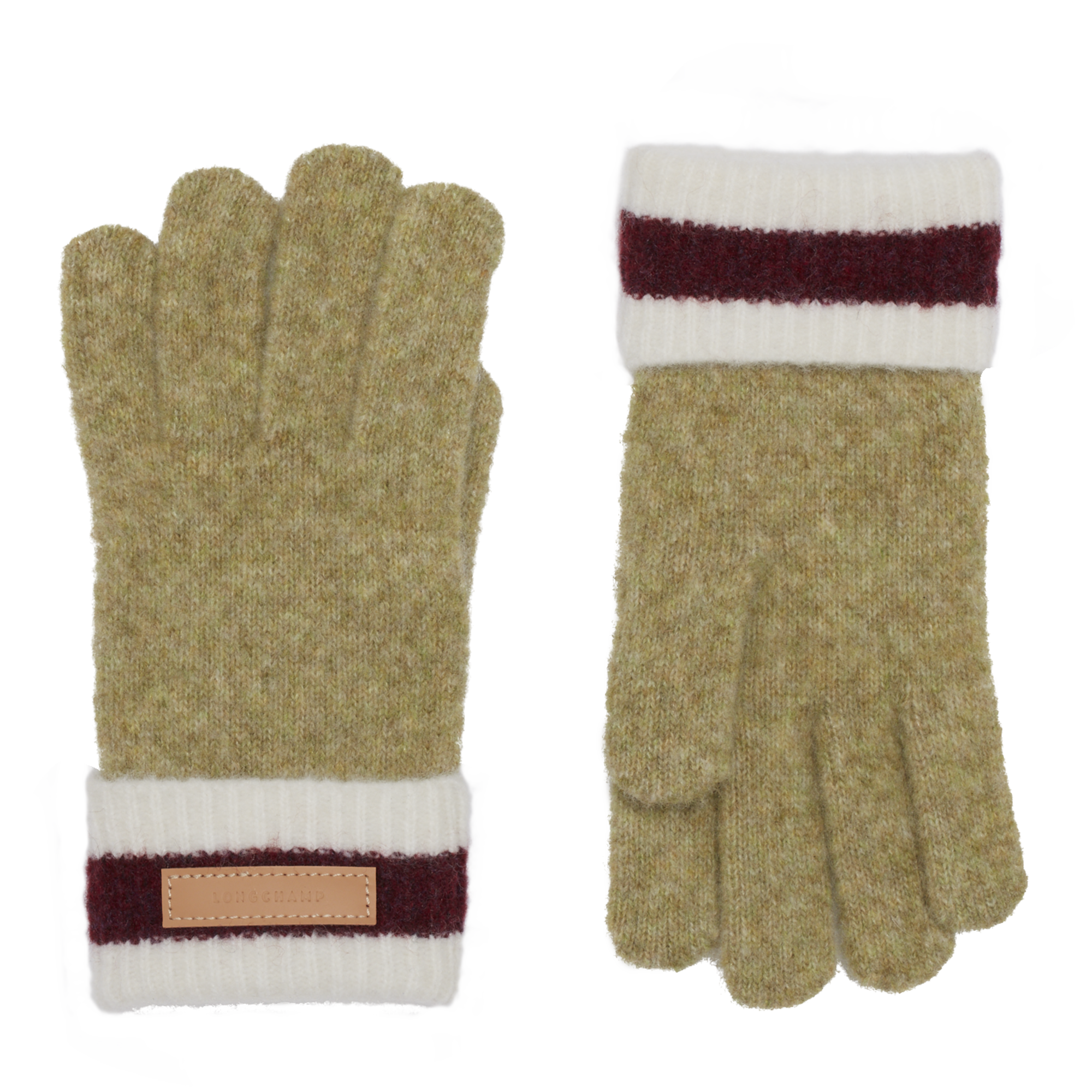 null Gloves, Pistachio/Burgundy