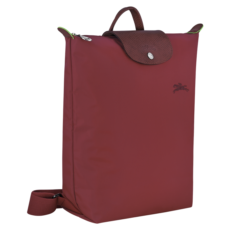 Le Pliage Green M Backpack , Pomegranate - Recycled canvas  - View 3 of  7