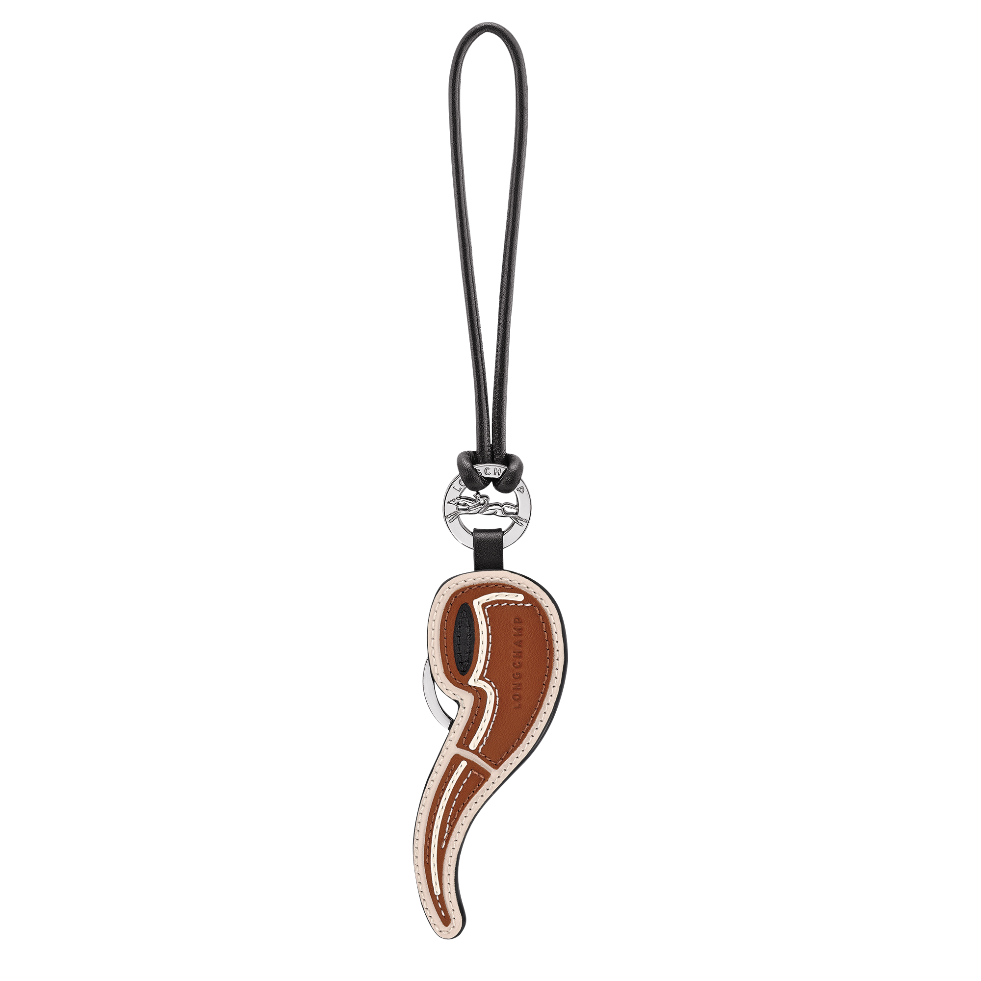 null Key ring, Cognac