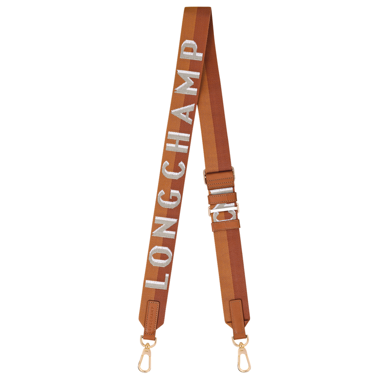 Longchamp Shadow 肩带 , 腰果棕 - 帆布  - 查看 1 1