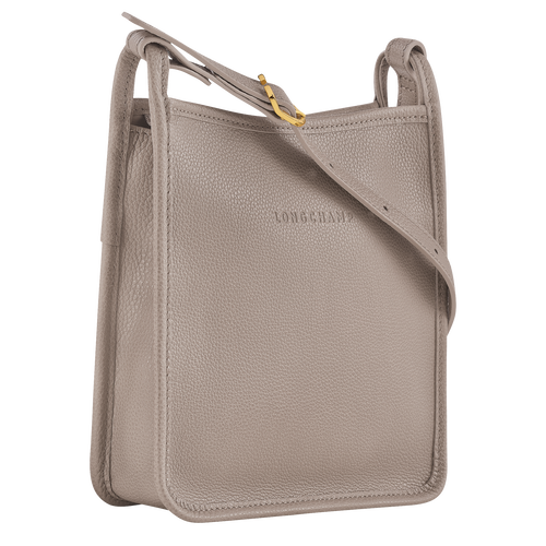 Le Foulonné S Crossbody bag , Turtledove - Leather - View 3 of  6