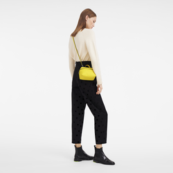 Le Pliage Xtra XS 迷你斜挎包 , 柠檬黄 - 皮革