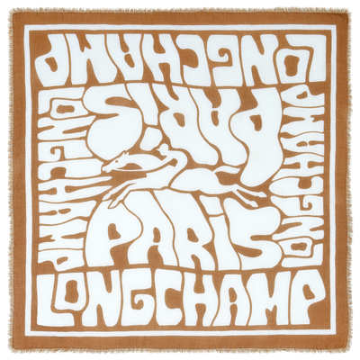 Wavy Summer（浪动夏日） 披肩 , 腰果棕 - 山羊绒