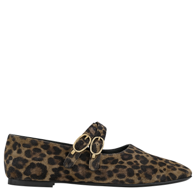 Le Foulonn&eacute; 系列 平底鞋 , 卡其色 - 皮革