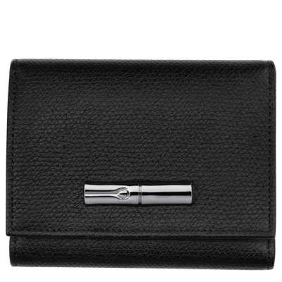 Le Roseau Wallet , Black - Leather