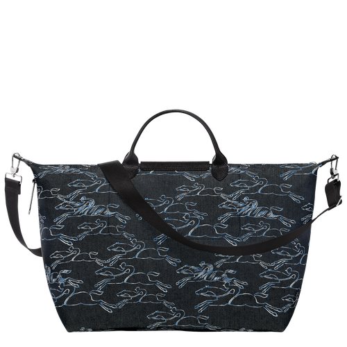 Le Pliage Collection Travel bag , Navy - Canvas - View 4 of  6