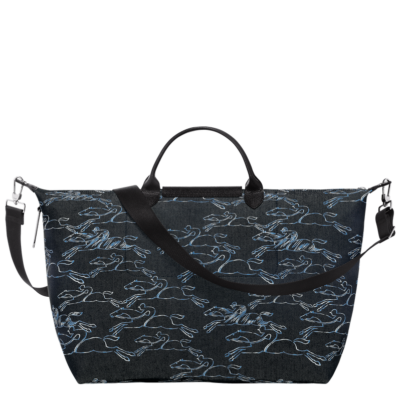 Le Pliage Collection Travel bag , Navy - Canvas  - View 4 of  6