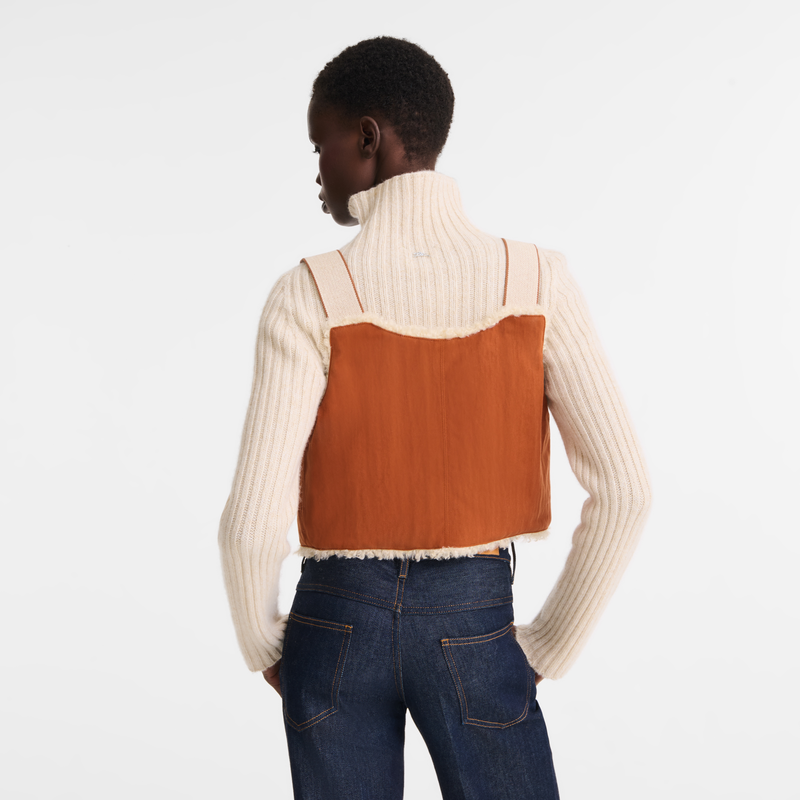 Cardigan , Marmalade - Faux fur-lined cotton  - View 3 of  4