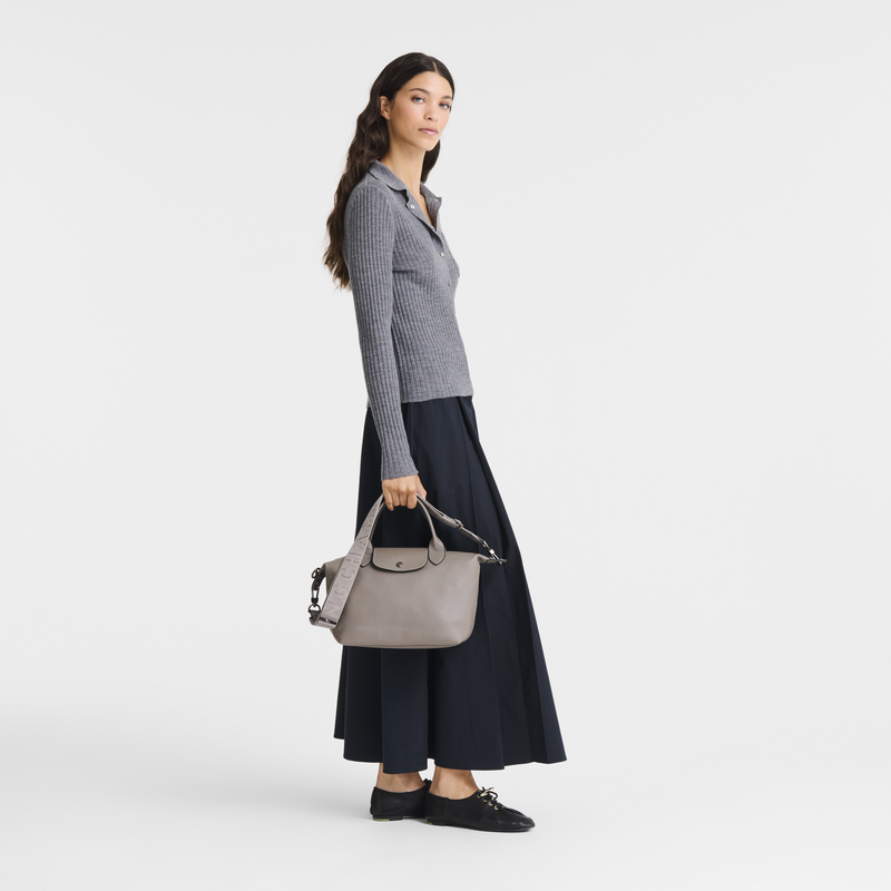 Le Pliage Xtra S 手提包 , 斑鸠灰 - 皮革  - 查看 2 6