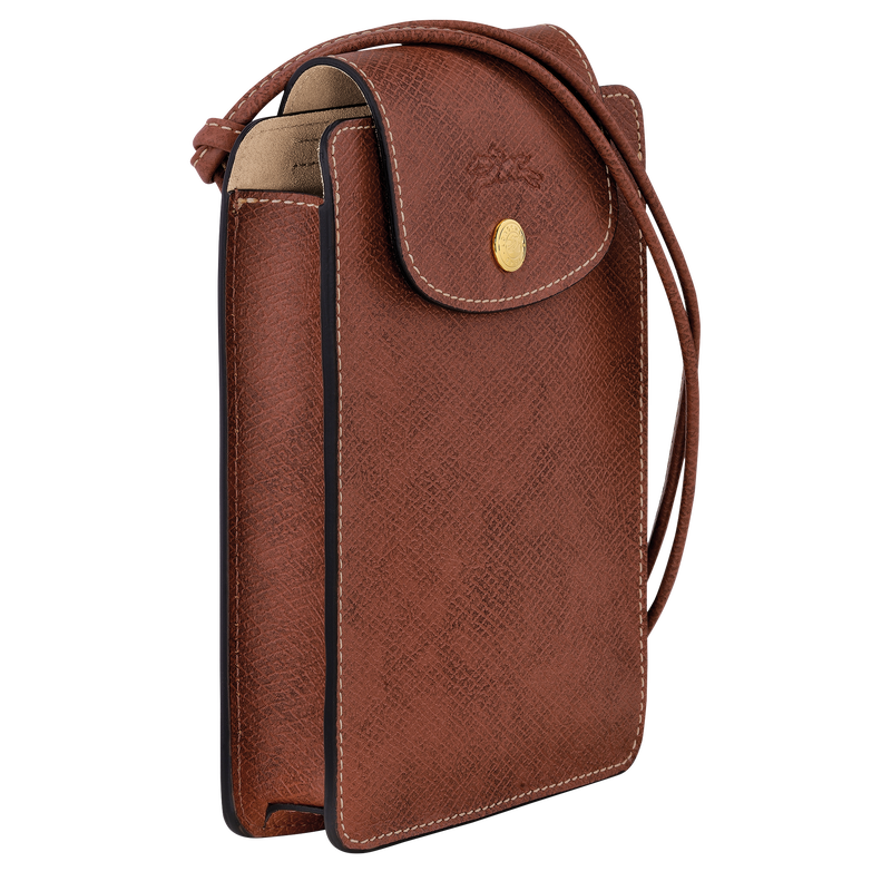 Épure XS Crossbody bag , Brown - Leather  - View 3 of  4
