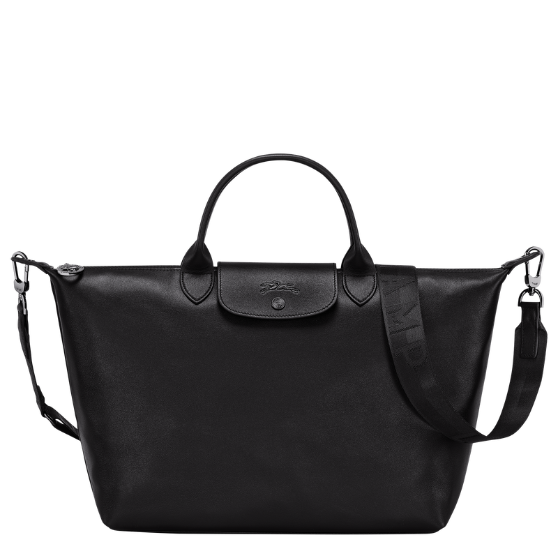 Le Pliage Xtra L Handbag , Black - Leather  - View 1 of  6