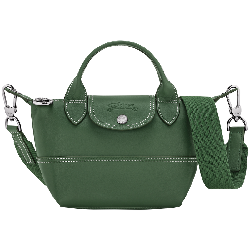 Le Pliage Xtra XS 手提包 , 英伦绿 - 皮革  - 查看 1 3