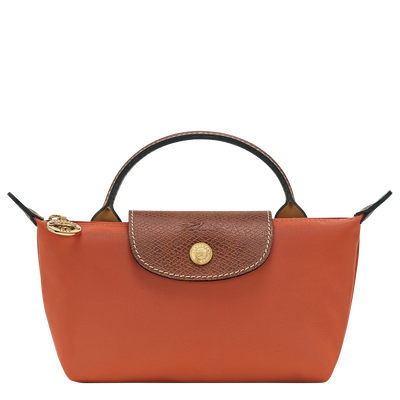 Le Pliage Original 化妆包 , 砖红色 - 再生帆布