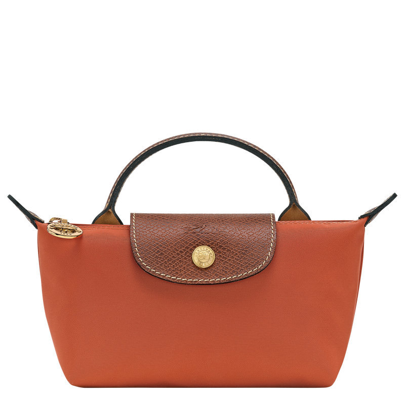 Le Pliage Original 化妆包 , 砖红色 - 再生帆布  - 查看 1 6