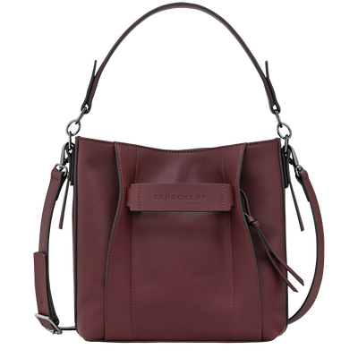 Longchamp 3D 斜挎包 S, 勃艮第色