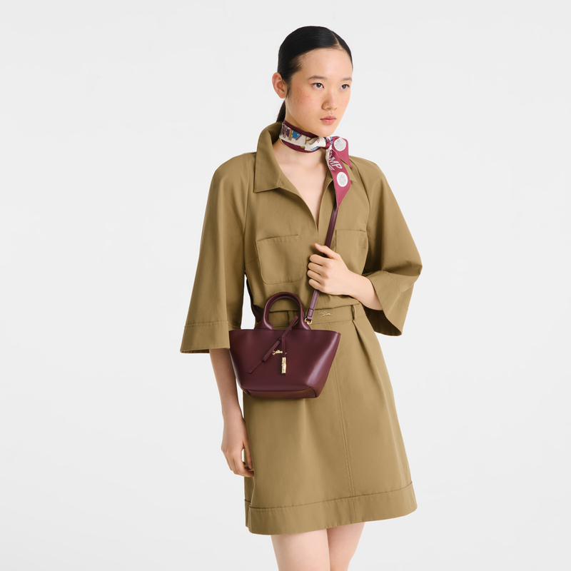 Le Roseau 手提包 , 勃艮第色 - 皮革  - 查看 2 6