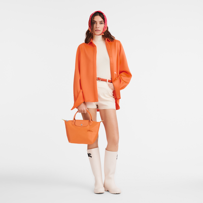 Le Pliage Green S 手提包 , 橙色 - 再生帆布