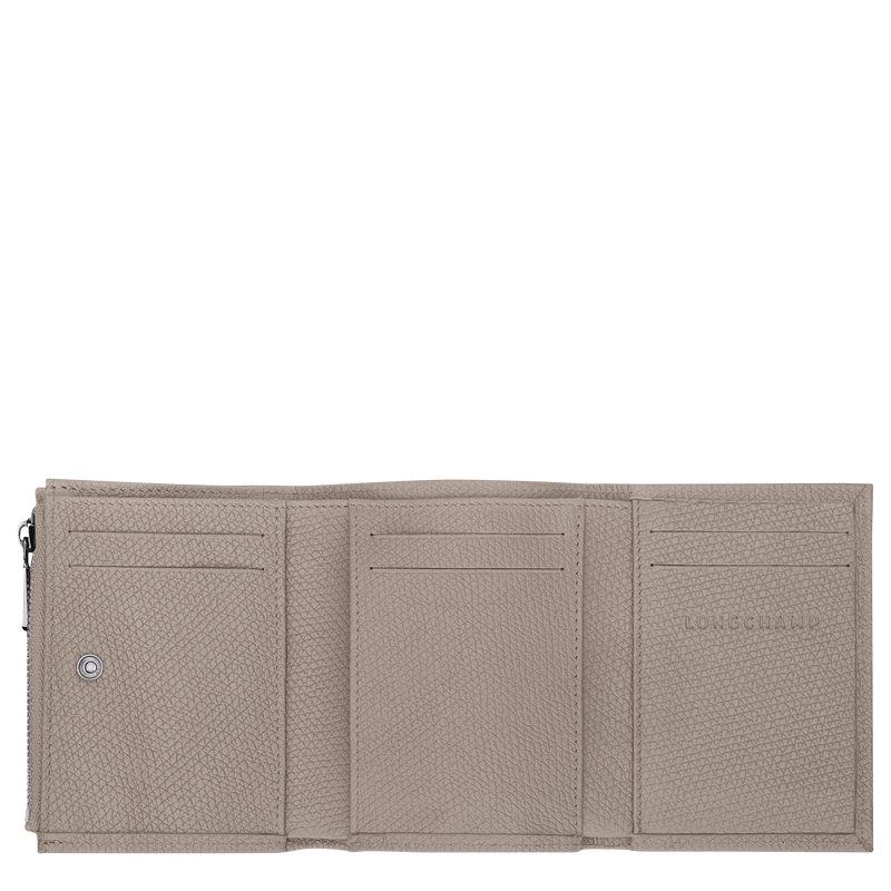 Le Roseau Compact wallet , Clay - Leather  - View 3 of  3