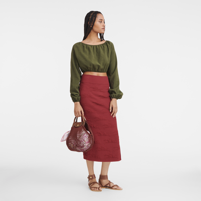 Le Pliage Filet L 网袋 , 赤褐色 - 帆布