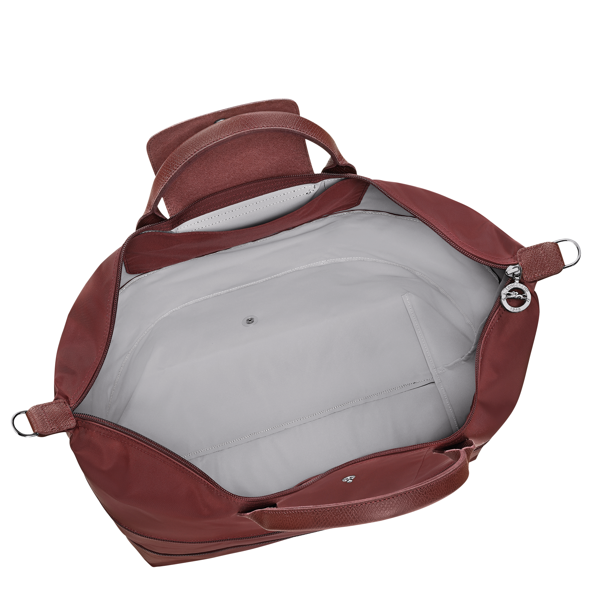 Le Pliage One Travel bag expandable, Burgundy