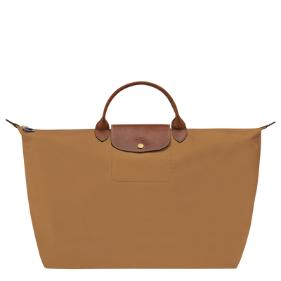 Le Pliage Original L 旅行包 , Fawn - 再生帆布