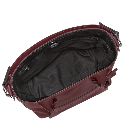 Longchamp 3D 斜挎包 S, 勃艮第色