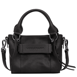 Longchamp 3D XS 手提包 , 黑色 - 皮革