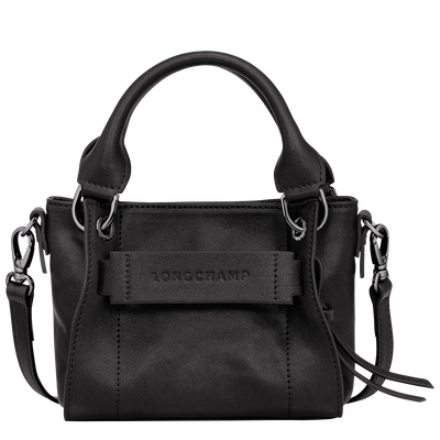 Longchamp 3D XS 手提包 , 黑色 - 皮革