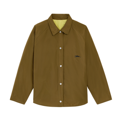 null 加衬束腰短上衣, Olive/Lime