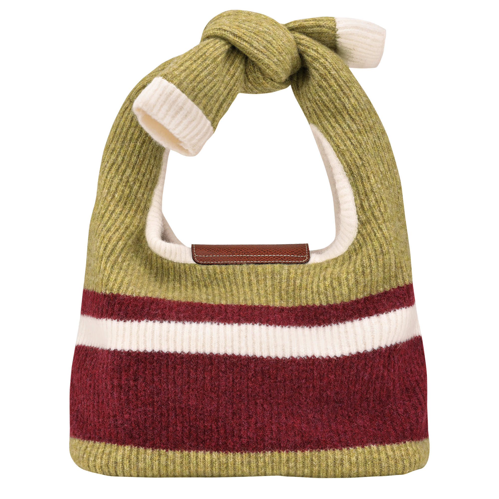 Le Pliage Collection 单肩包  M, 开心果绿/勃艮第色
