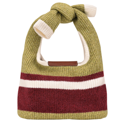 Le Pliage Collection 单肩包  M, 开心果绿/勃艮第色