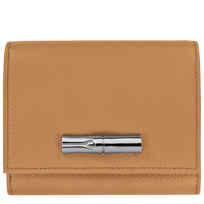 Le Roseau Wallet , Walnut - Leather