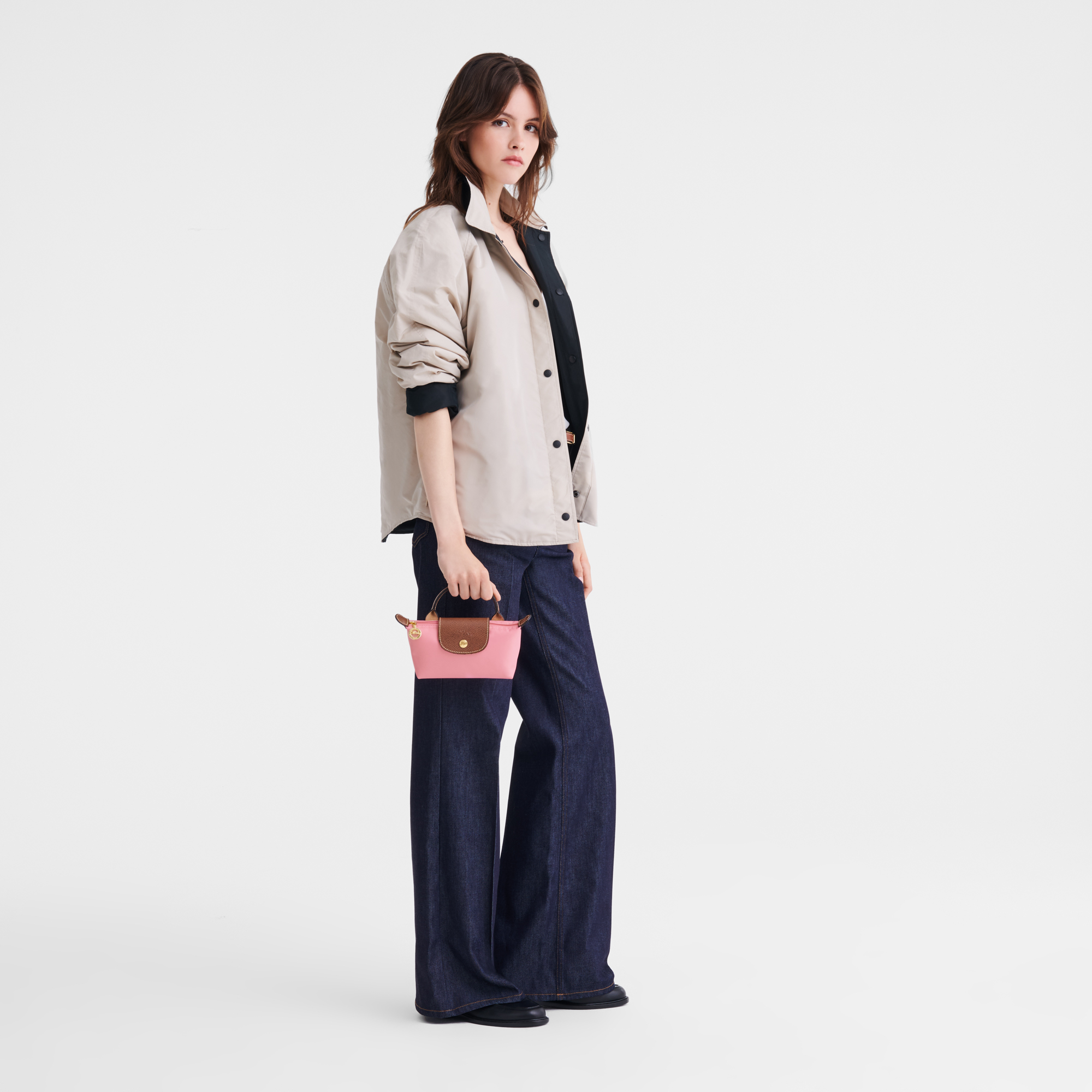 Pouch with handle, Marshmallow - View 2 of
6 - zoom in Le Pliage Original Pouch with handle, Marshmallow