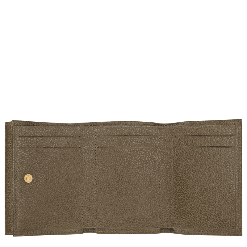 Le Foulonné 袖珍钱包 , 刺山柑绿 - 皮革  - 查看 3 3